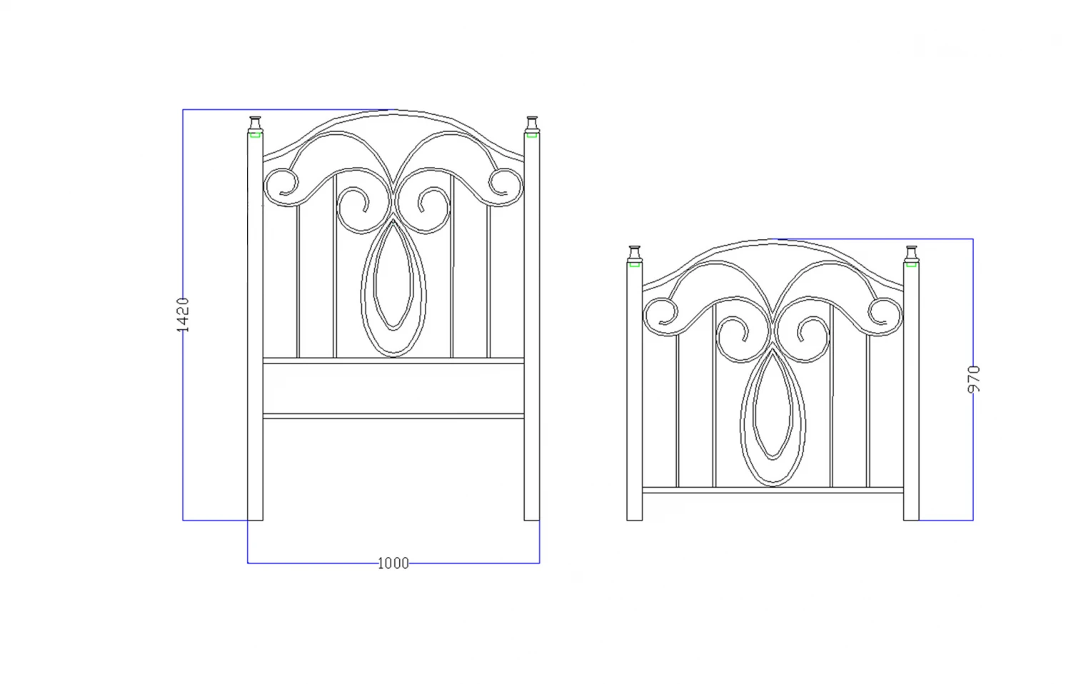 Pat fier forjat Felicia 900x2000