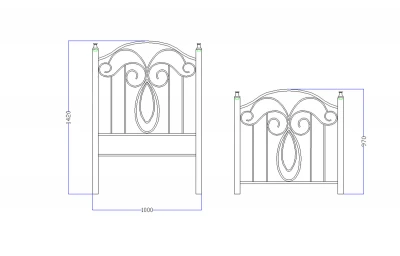 Pat fier forjat Felicia 900x2000