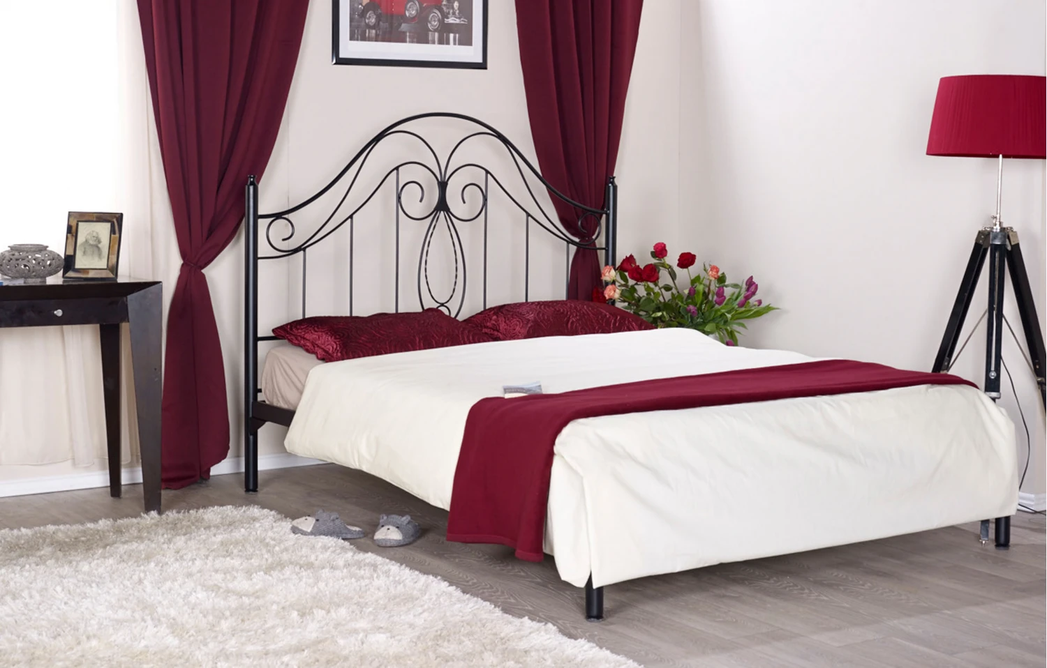 Pat fier forjat Felicia (cu tablie mica) 1400x2000