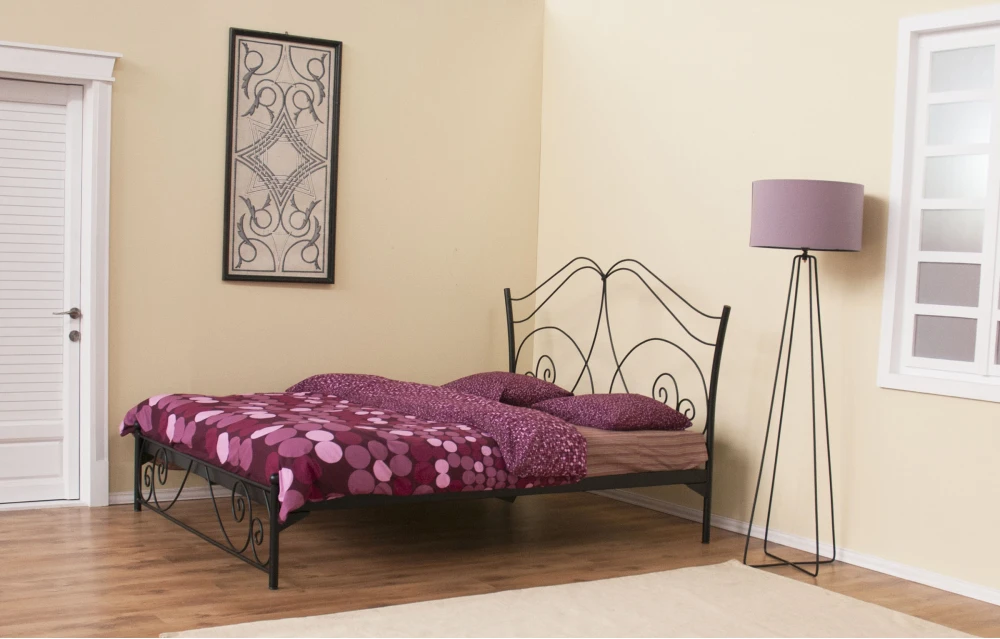 Pat fier forjat Isabelle  (cu tablie mica) 1200x2000